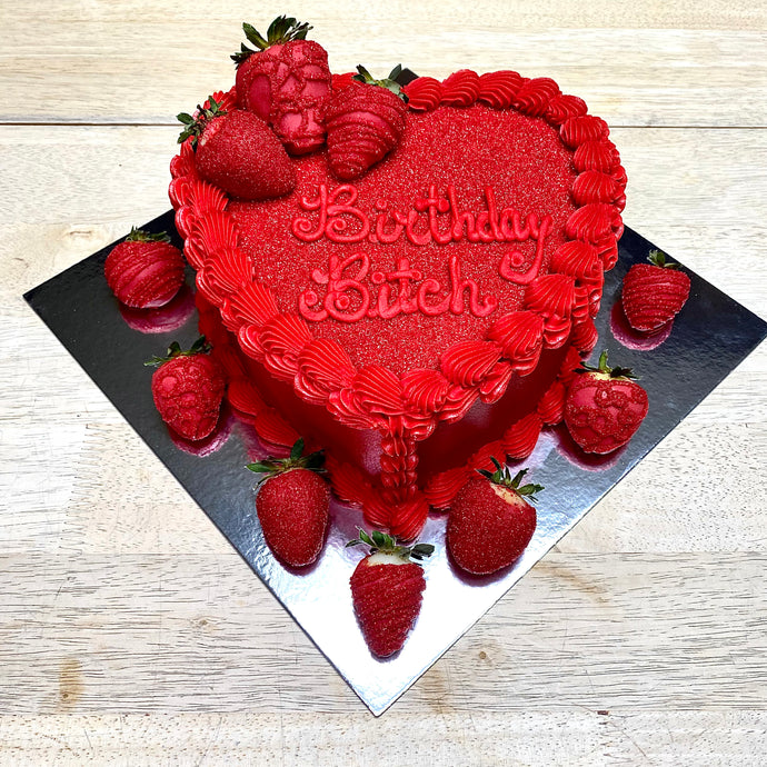 Sweetheart Cake w/ Berries